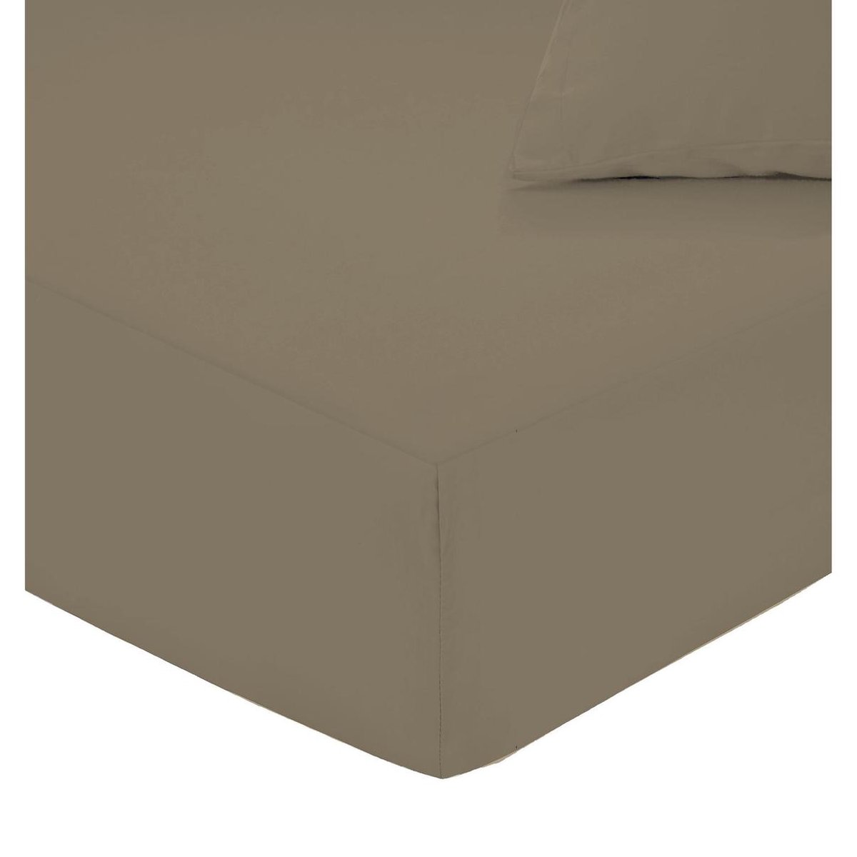 Hoeslaken - Lekker Snoozen - Katoen - Taupe - 140x200