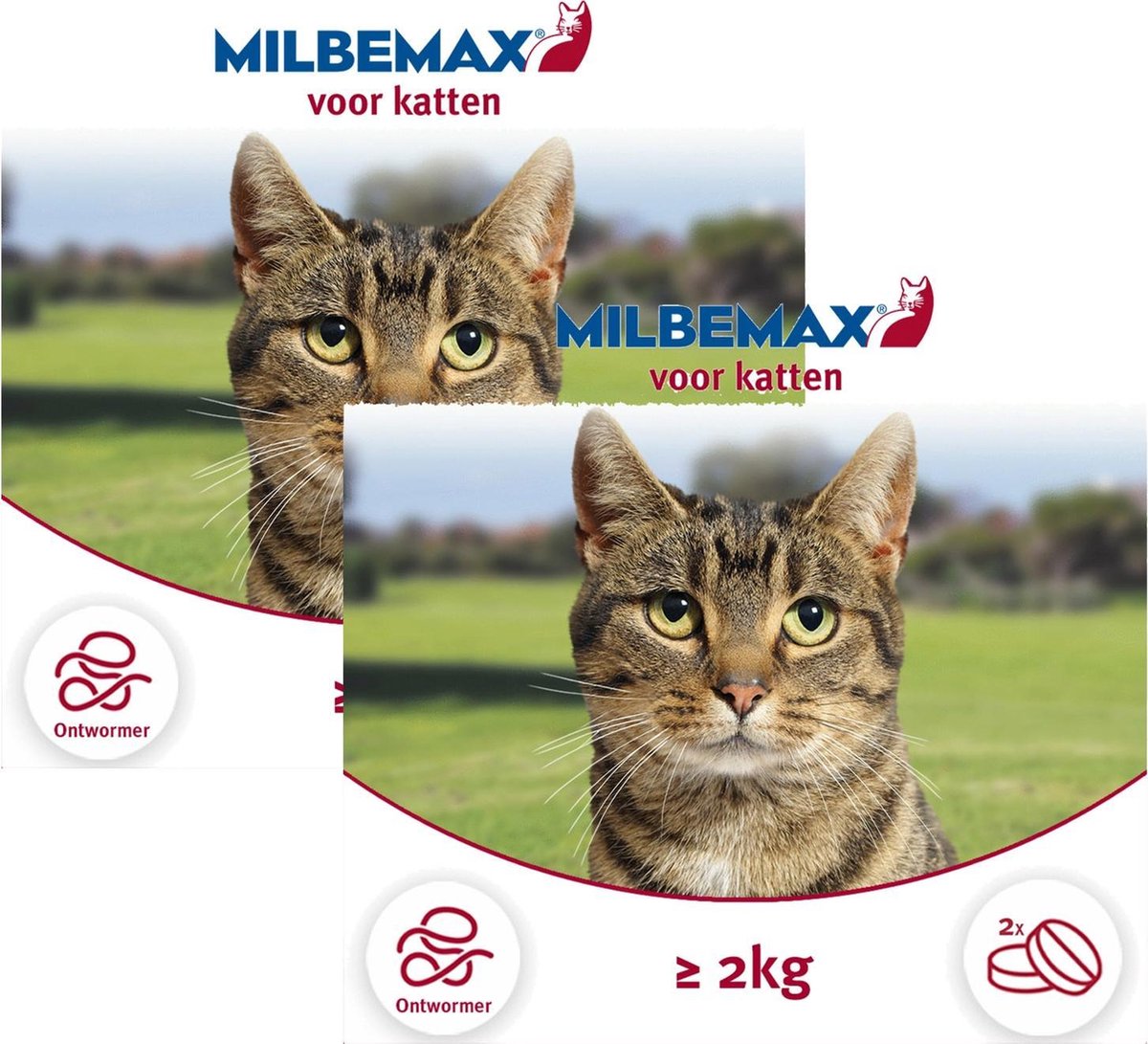 Milbemax Milbemax Kat - Anti wormenmiddel - 2 x 2 tab 2-8kg