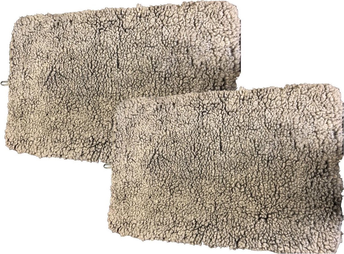 Adori Benchmat Sheepskin Grijs - Hondenbenchkussen - 2 x 106X69 cm