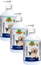 Biofood Zalmolie - Hond & Kat - Voedingssupplement - Met doseerpomp - 3 x 500 ml
