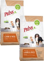 Prins procare lamb&rice hypoallergeen voor de gevoelige volwassen hond - 2 ST à 3 KG