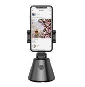DrPhone Smartphone Gimbal 360 ° Degree - Mode de suivi de photo de visage - pour les enregistrements en direct et vidéo ao Vlog - Zwart