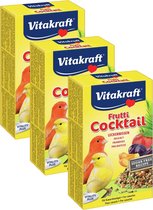 Vitakraft Kanarie Fruit-Cocktail - Vogelsnack - 3 x 200 g