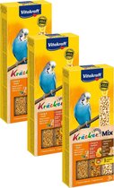 Vitakraft Parkiet Kracker 3 stuks - Vogelsnack - 3 x Honing&Sinaasappel&Popcorn