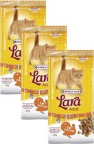Lara Adult Kalkoen&Kip - Kattenvoer - 3 x 2 kg