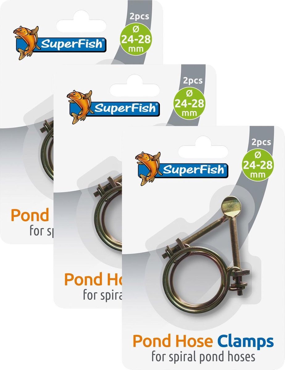 Superfish Spiraalslangklem 2 stuks - Filters - 3 x 24-28 mm