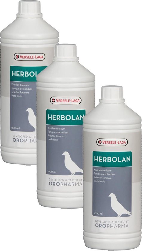 Versele-Laga Oropharma Herbolan Gezondheidkruiden - Duivensupplement - 3 x  1 l Vloeibaar | bol.com