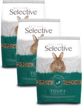 Supreme Science Selective Rabbit 4plus - Nourriture pour lapin - 3 x 1,5 kg