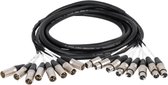 Devine MUL002/5 multikabel 8x XLR-f naar 8x XLR-m 5m