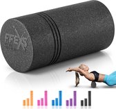 FFEXS Foam Roller - Therapie & Massage voor rug benen kuiten billen dijen - Perfecte zelfmassage voor sport fitness [Hard] - 30 CM - Zwart