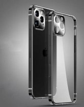 Nixnix - Iphone 13 telefoon hoesje - Transparant Zwart - Phone case