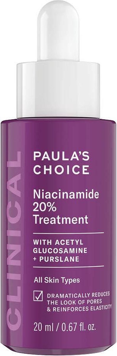 Goedkoopste Paula's Choice CLINICAL 20 Niacinamide Treatment - Vermindert Vergrote Poriën & Ruwe Bultjes - Alle Huidtypen - 20 ml