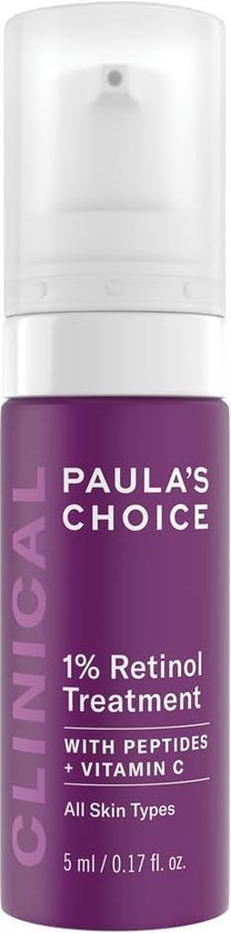 Paula's Choice Clinical 1% Retinol Serum - Vervaagt pigmentvlekken, vermindert mee-eters & anti rimpel - met Vitamine A - Alle Huidtypen - Mini 5 ml