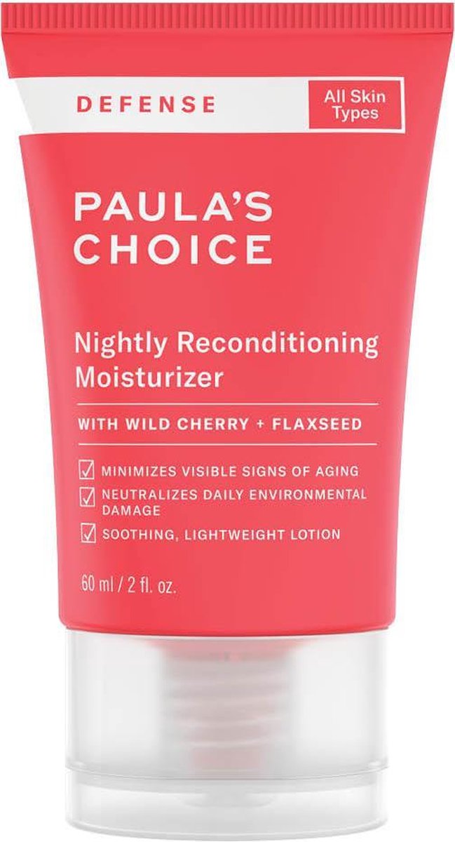 Paula's Choice DEFENSE Nachtcrème - met Antioxidanten & Peptiden - Alle Huidtypen - 60 ml