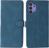 Samsung Galaxy A32 5G Hoesje - Portemonnee Book Case - Kaarthouder & Magneetlipje - Kunstleer - Blauw
