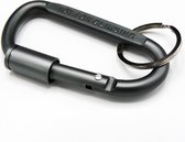 Doodadeals® - Karabijnsluiting Sleutelhanger - Met 30 mm Sleutelring - Antraciet - Musketonhaak Sleutelhanger - Karabijnhaak Sleutelhanger