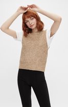 Pieces Trui Pcellen O-neck Knit Vest Noos Bc 17117745 Silver Mink Dames Maat - S