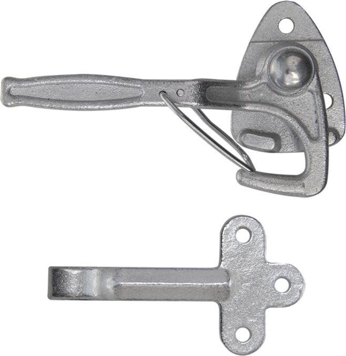 ProPlus Klephaak met opschroefoog - links - staal - 140 mm - zilver