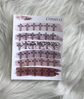 Mimi Mira Creations Functional Planner Stickers Crosses 12