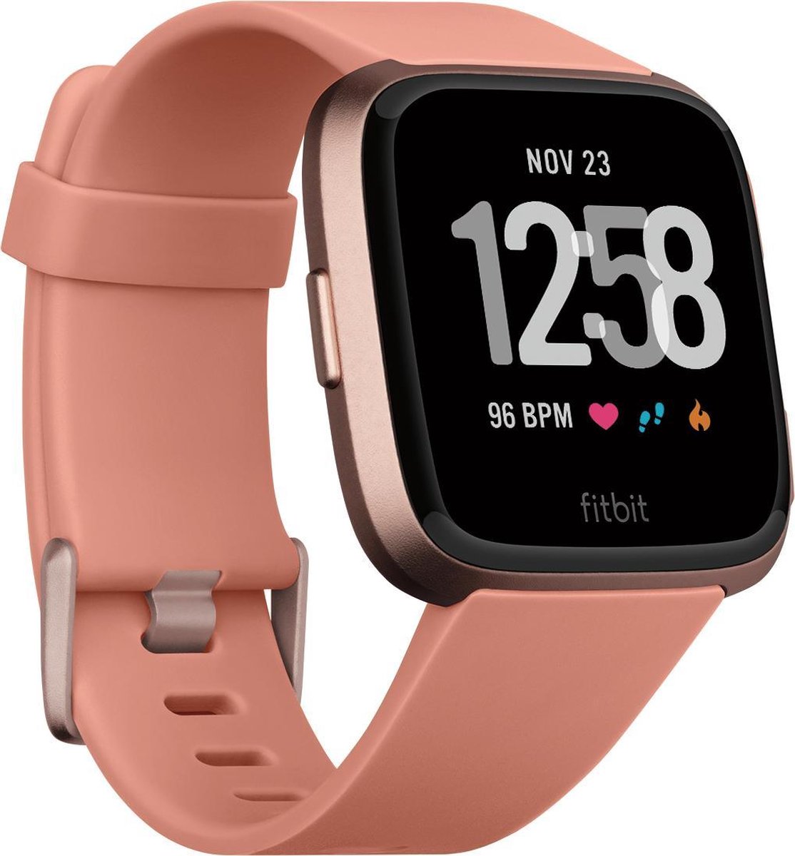 Fitbit Versa Smartwatch dames Peach bol