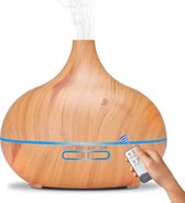 Shasim- Aroma Diffuser 400ML voor Aromatherapie - Luchtbevochtiger - Incl. 1x Etherische Olie -