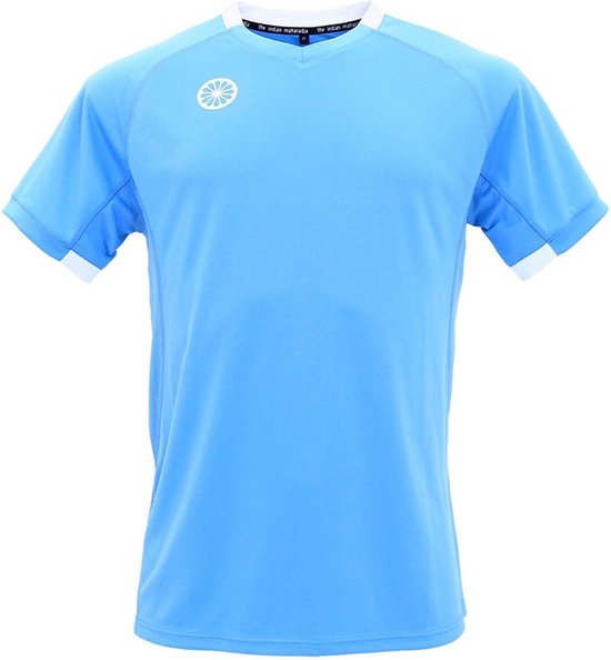 The Indian Maharadja Tech  Sportshirt - Maat XXL  - Mannen - licht blauw/wit