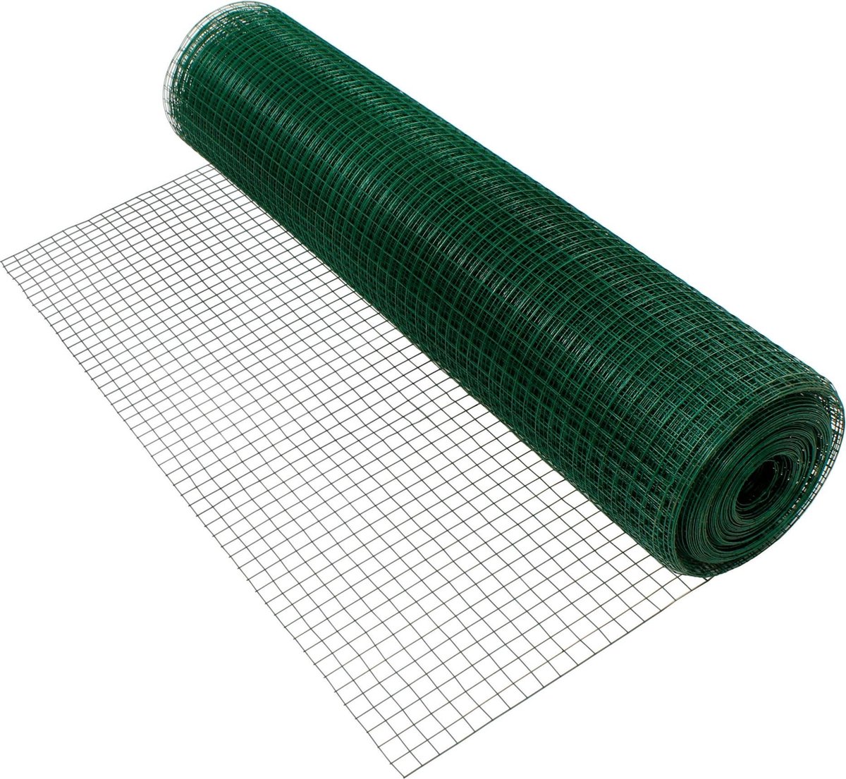 Volièredraad, groen, van gegalvaniseerd staal, draaddikte 0,7 mm, lengte 10 m