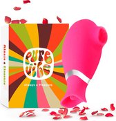 Bol.com PureVibe® Oral Air-Pulse Lover Clitoris Vibrator - Likkende tong en Luchtdruk Stimulator - Sex Toys - Roze - valentijn c... aanbieding