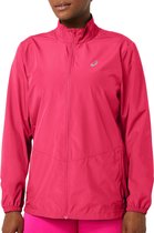 Asics Core Jacket  Sportjas - Maat M  - Vrouwen - donker roze/wit