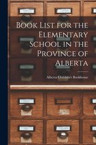 Book List for the Elementary School in the Province of Alberta