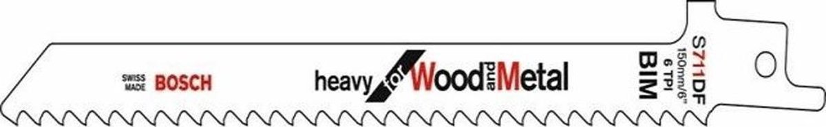 Bosch - Reciprozaagblad S 711 DF Heavy for Wood and Metal
