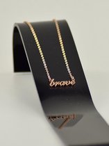 Ketting brave - rose goud