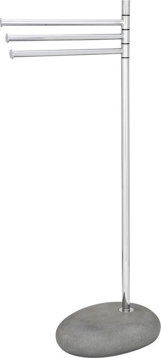 Wenko handdoekstandaard 38x23x84 cm, grijs