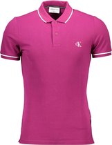 CALVIN KLEIN Polo Shirt Short sleeves Men - L / VIOLA