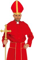 Leg Avenue - Religie Kostuum - Klassiek Kardinaal - Man - rood - Medium / Large - Carnavalskleding - Verkleedkleding