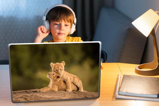 Laptop sticker - 15.6 inch - Leeuw - Wilde dieren - Natuur - 36x27,5cm - Laptopstickers - Laptop skin - Cover