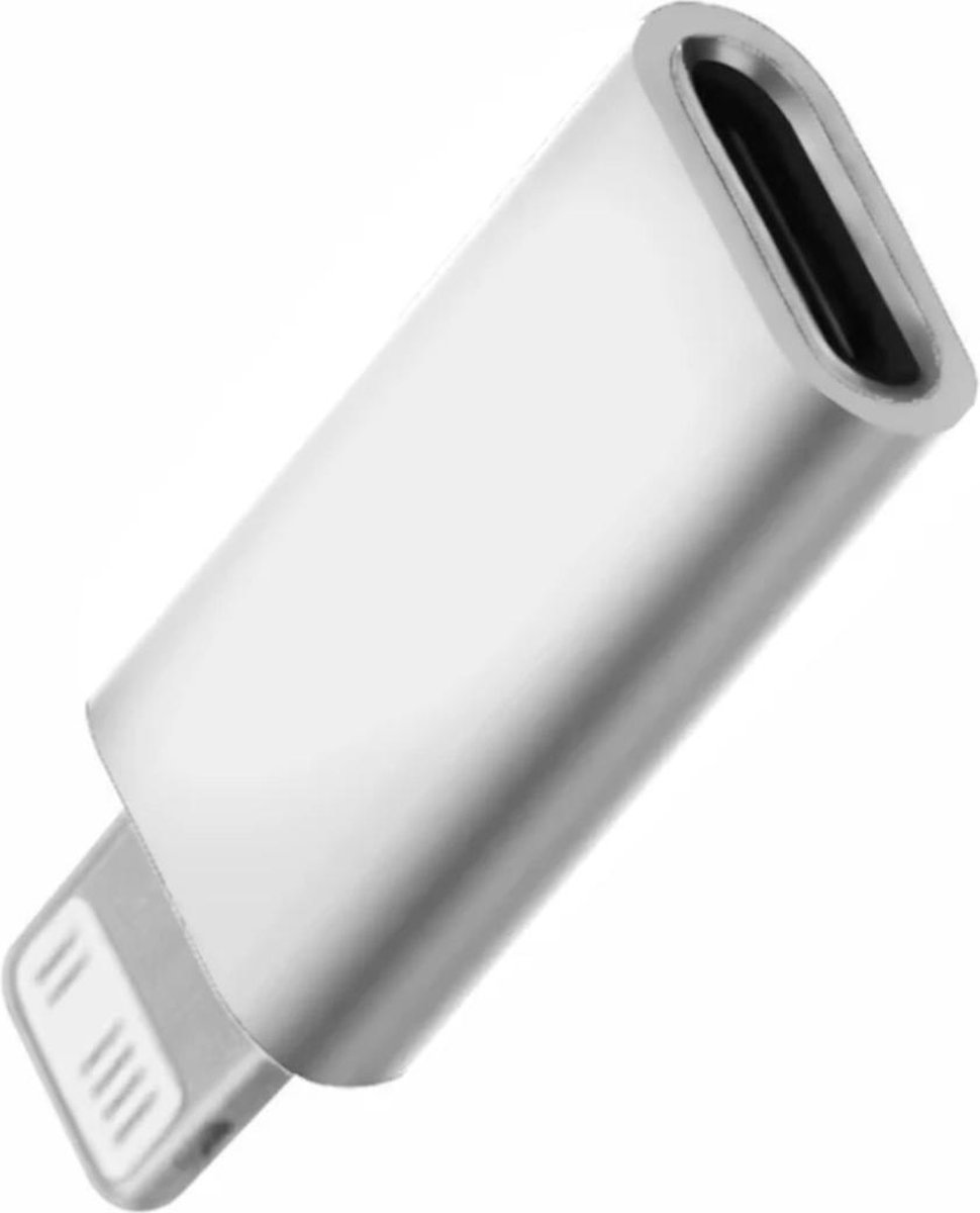 USB-C naar Lightning - Wit - USB verloopstuk - USB C naar 8pin converter - verloop voor Apple