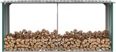 Brandhout opslag 330x92x153 cm gegalvaniseerd staal groen