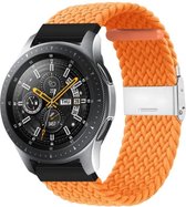 Smartwatch bandje - Geschikt voor Samsung Galaxy Watch 46mm, Samsung Galaxy Watch 3 45mm, Gear S3, Huawei Watch GT 2 46mm, Garmin Vivoactive 4, 22mm horlogebandje - Nylon stof - Fungus - Loop