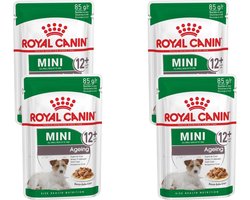Royal Canin Mini Ageing 12+ Natvoer - Hondenvoer - 4 x 12x85 g