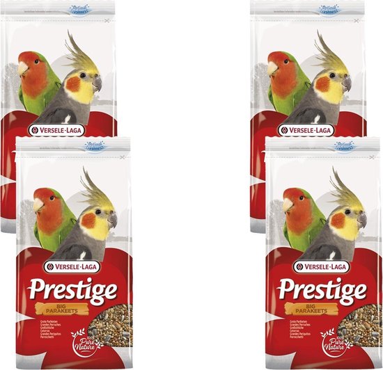 Versele-Laga Prestige Grote Parkieten - Vogelvoer - 4 x 1 kg - Versele-Laga