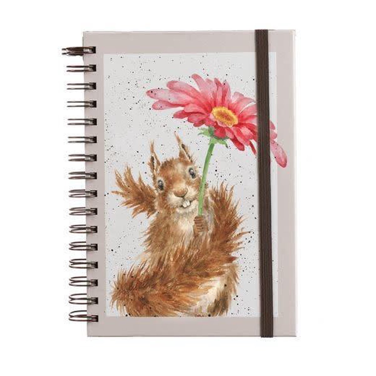 Wrendale Notitieboek - Squirrel - Flowers Come after Rain A5