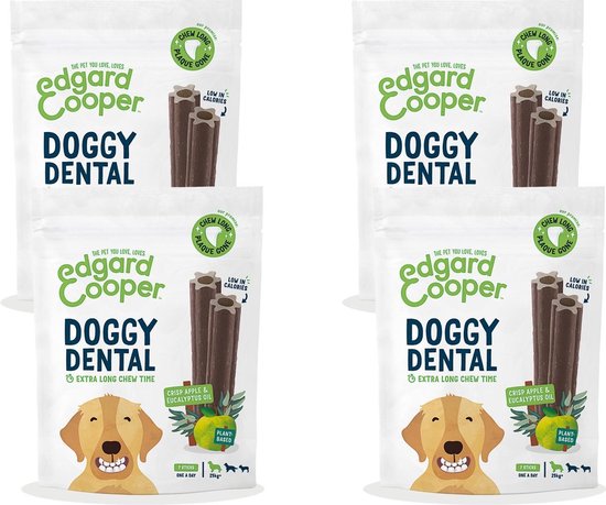 Edgard&Cooper Doggy Dental Appel – Hondensnacks L