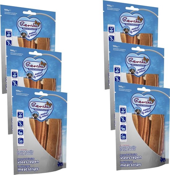 Renske Vleesrepen - Hondensnacks - Konijn&Groente