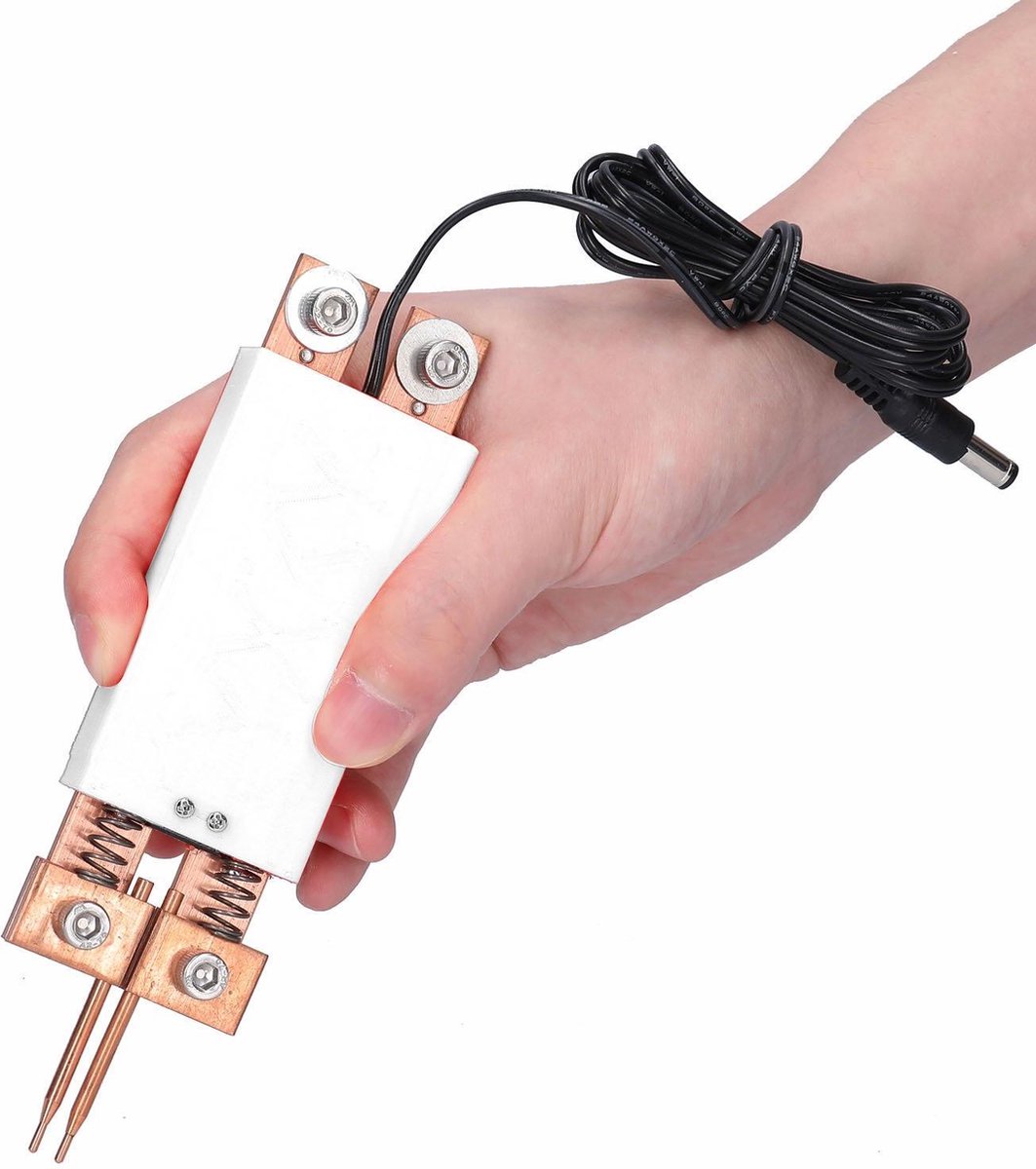 AWithZ Puntlasapparaat voor accu's, H1Pro, met reserve laspen, automatische en handmatige modus voor doe-het-zelf, 18650 accureparatie