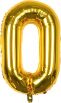 Nombre Ballons - Nombre Ballon d' or - Nombre 0 Ballon - 82 cm de haut - Ballons anniversaire - Party Decoration - 10 ans - 40 ans - 50 ans - 60 ans - 100 ans - Fienosa