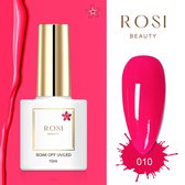 ROSI Beauty Gelpolish - Gel nagellak - Gellak - 10 ML - UV & LED - Roze 010 Bright Pink