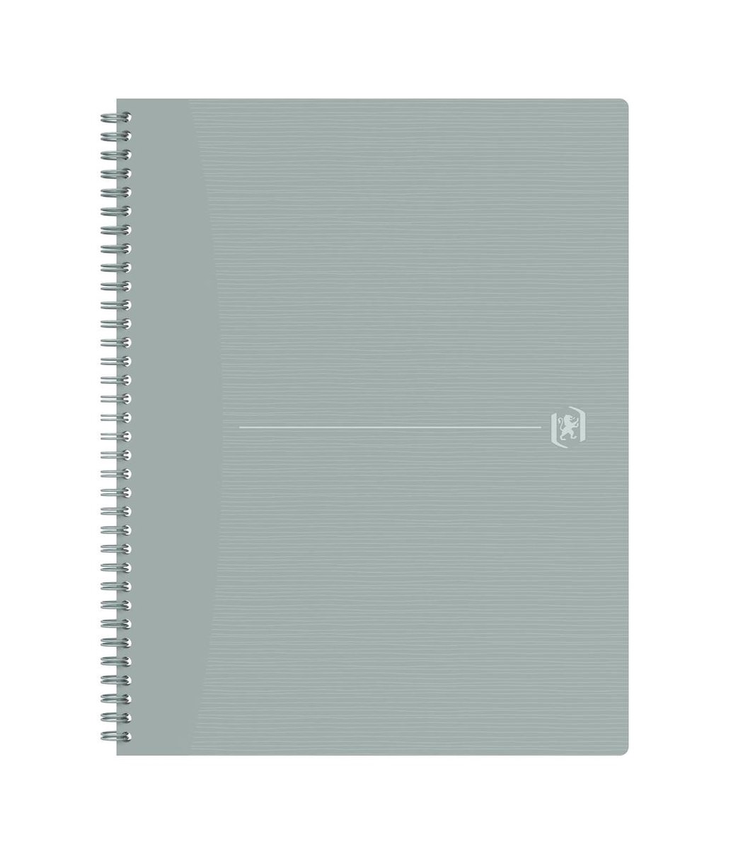 Oxford Origins - duurzaam notitieboek - A4+ - geruit 5mm - 70 vel - grijs