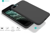 Coverzs Luxe Liquid Silicone case geschikt voor Apple iPhone 7 Plus / 8 Plus - donkergrijs