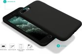Coverzs Luxe Liquid Silicone case geschikt voor Apple iPhone 7 Plus / 8 Plus - zwart